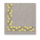 Virágos Yellow Flowers szalvéta 20 db-os 33x33 cm