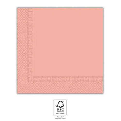 Rózsaszín Unicolour Pink szalvéta 20 db-os 33x33 cm FSC