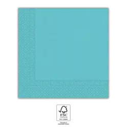 Kék Unicolour Light Blue szalvéta 20 db-os 33x33 cm FSC