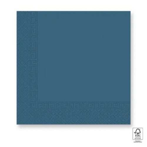 Kék Unicolour Blue szalvéta 20 db-os 33x33 cm FSC