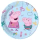 Peppa malac Messy Play papírtányér 8 db-os 23 cm FSC