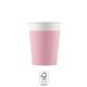 Unicolour Pink, Rózsaszín papír pohár 8 db-os 200 ml FSC