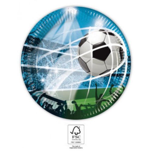 Focis Soccer Fans papírtányér 8 db-os 20 cm FSC