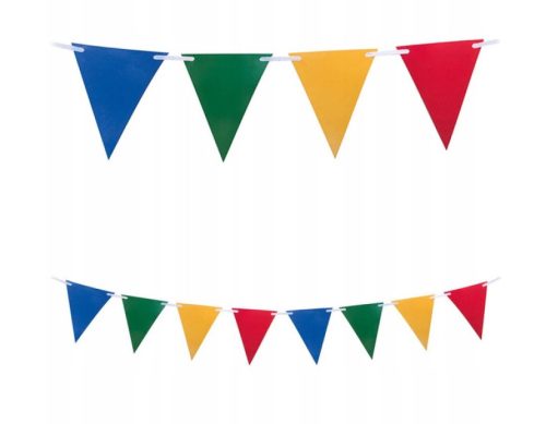 Színes Multicolor zászlófüzér FSC 2,3 m