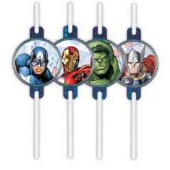   Bosszúállók Infinity Stones papír szívószál, 4 db-os szett FSC