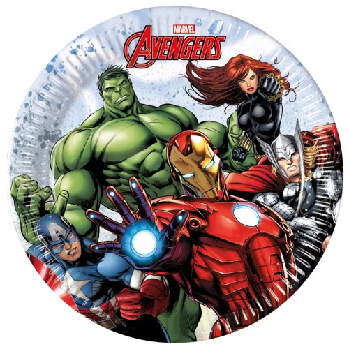 Bosszúállók Infinity Stones papírtányér 8 db-os 20 cm FSC