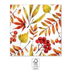 Levél Fallen Leaves szalvéta 20 db-os 33x33 cm FSC