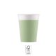 Unicolour Pastel Mint, Zöld papír pohár 8 db-os 200 ml FSC