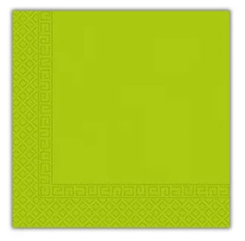 Zöld Unicolour Light Green szalvéta 20 db-os 33x33 cm FSC