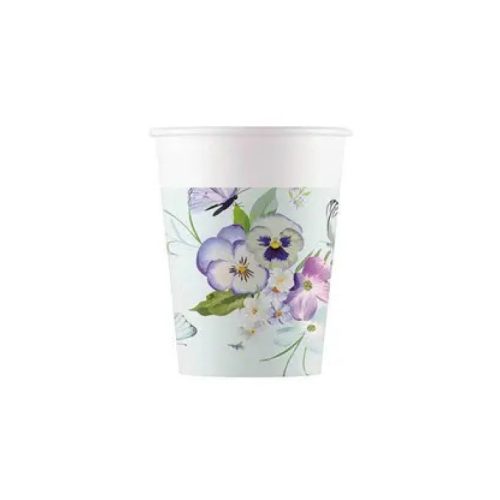 Pillangó Turquoise papír pohár 8 db-os 200 ml