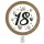Happy Birthday 18 Milestone papírtányér 8 db-os 23 cm FSC
