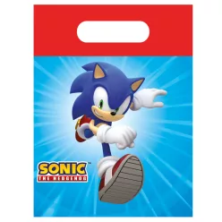   Sonic a sündisznó Sega papír ajándéktasak, ajándékzacskó 4 db-os