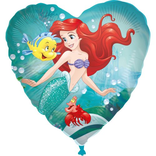 Disney Hercegnők, Ariel Curious fólia lufi 46 cm