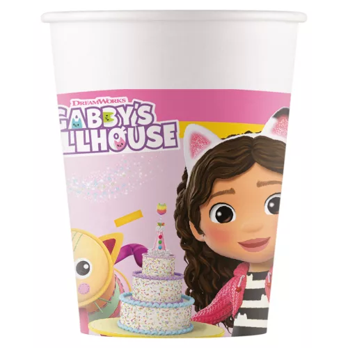 Gabi babaháza Friends papír pohár 8 db-os 200 ml FSC