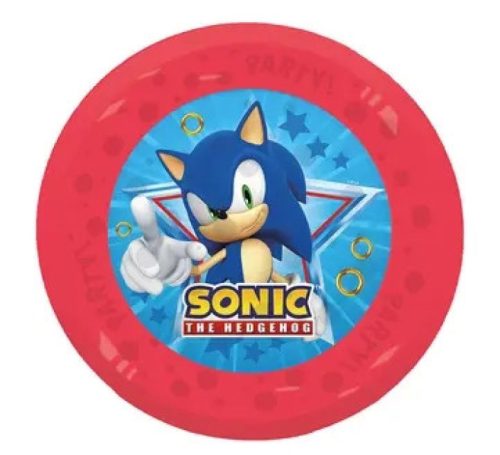 Sonic a sündisznó Sega micro prémium műanyag lapostányér 21 cm