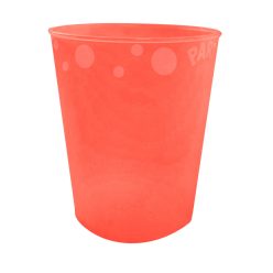   Orange Fluorescent, Narancssárga micro prémium műanyag pohár 250 ml