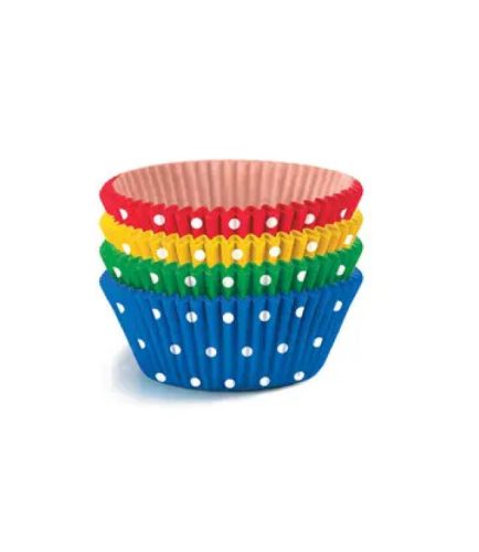 Színes Dots mini muffin papír 40 db-os