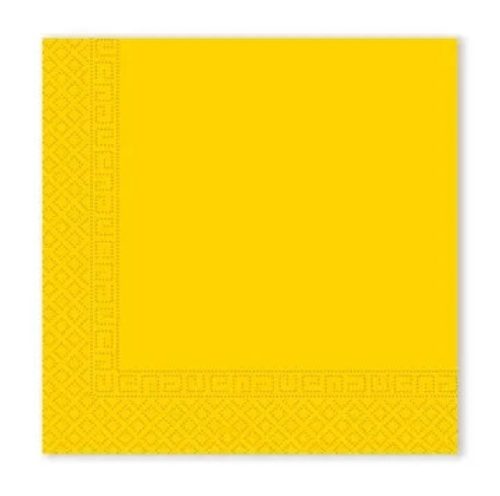 Sárga Unicolour Light Yellow szalvéta 20 db-os 33x33 cm FSC