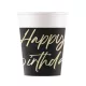 Happy Birthday Elegant papír pohár 8 db-os 200 ml FSC