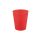 Piros Bright red micro prémium műanyag pohár 250 ml