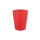 Piros Bright red micro prémium műanyag pohár 250 ml