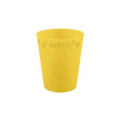 Sárga Yellow micro prémium műanyag pohár 250 ml