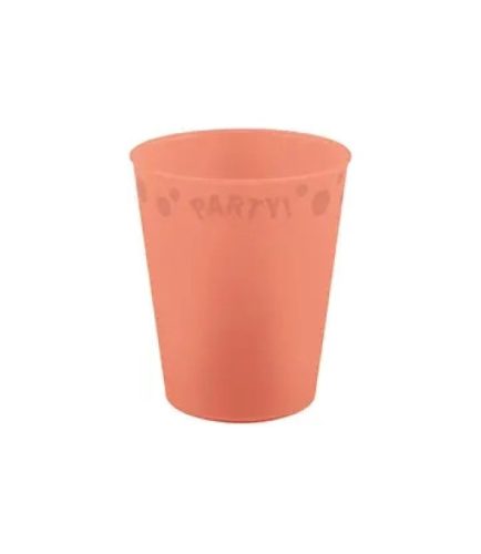 Lazacszín Pastel Salmon micro prémium műanyag pohár 250 ml