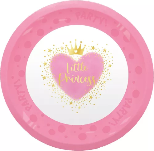 Hercegnők Little Princess micro prémium műanyag lapostányér 4 db-os szett 21 cm