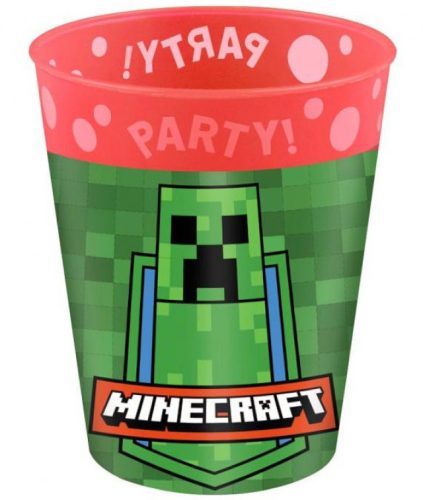 Minecraft micro prémium műanyag pohár szett 4 db-os 250 ml