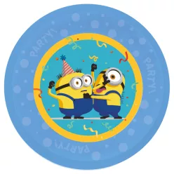   Minyonok The Rise of Gru micro prémium műanyag lapostányér 4 db-os szett 21 cm