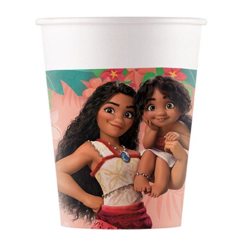 Disney Vaiana Sailing Spirit papír pohár 8 db-os 200 ml FSC
