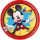 Disney Mickey Jump Into Fun papírtányér 8 db-os 20 cm FSC