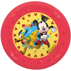   Disney Mickey Jump Into Fun micro prémium műanyag lapostányér 4 db-os szett 21 cm