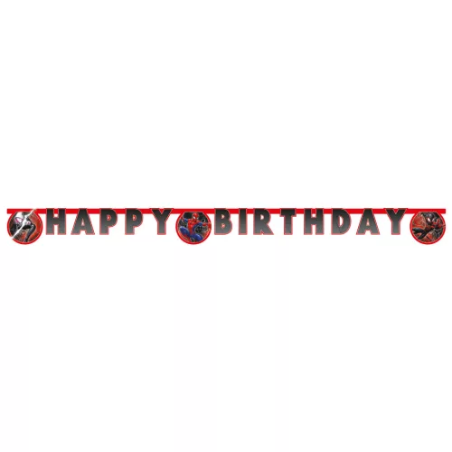 Pókember World of Webs Happy Birthday felirat FSC 2 m