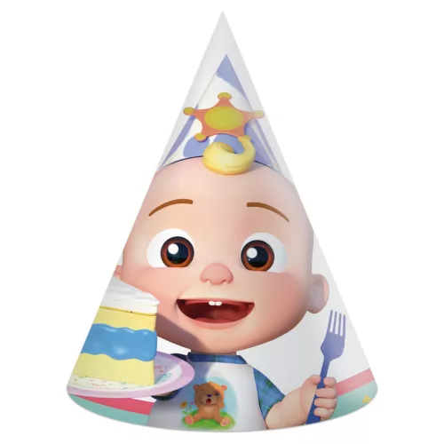 CoComelon Birthday parti kalap, csákó 6 db-os FSC