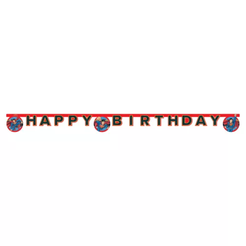 Superman Krypton Happy Birthday felirat 200 cm FSC