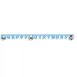 Hupikék törpikék Joyful Happy Birthday felirat 200 cm FSC