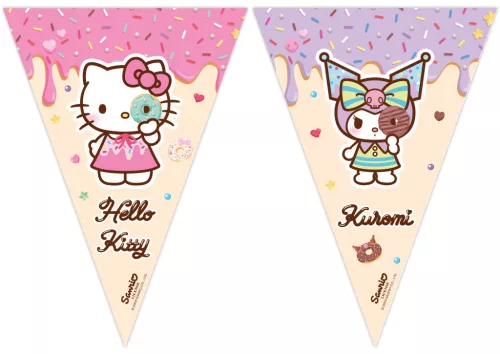 Hello Kitty Kuromi zászlófüzér FSC 2,3 m