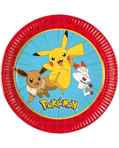 Pokémon Next Generation papírtányér 8 db-os 20 cm FSC