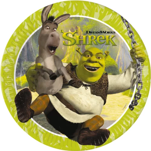 Shrek Adventure papírtányér 8 db-os 23 cm FSC