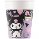 Hello Kitty Kuromi Pop Art papír pohár 8 db-os 200 ml FSC