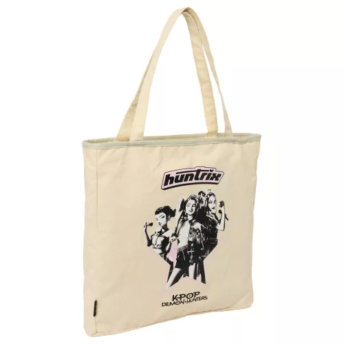 K-pop Démonvadászok Hunterx cipzáras vászon válltáska, bevásárlótáska 38 cm