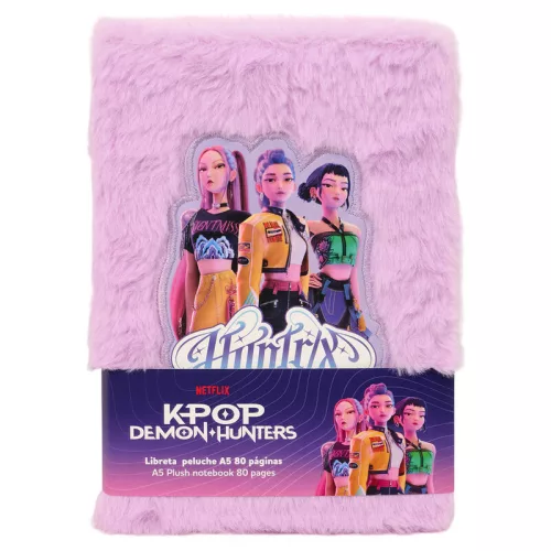 K-pop Démonvadászok Hunterx plüss A5 notesz, jegyzetfüzet