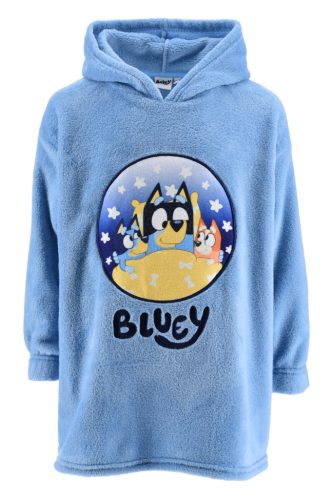 Bluey Stars belebújós plüss polár takaró, poncsó 6/8 év