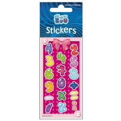 Számos Pink matrica ezüst díszítéssel