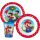 Super Mario Mushroom Kingdom étkészlet, micro műanyag szett, pohárral 260 ml