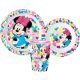Disney Minnie Feel Good étkészlet, micro műanyag szett, pohárral 260 ml