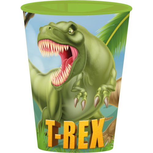 Dinoszaurusz T-Rex pohár, műanyag 260 ml