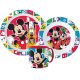 Disney Mickey Better Together étkészlet, micro műanyag szett bögrével 265 ml