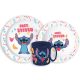 Disney Lilo és Stitch Palms étkészlet, micro műanyag szett bögrével 265 ml